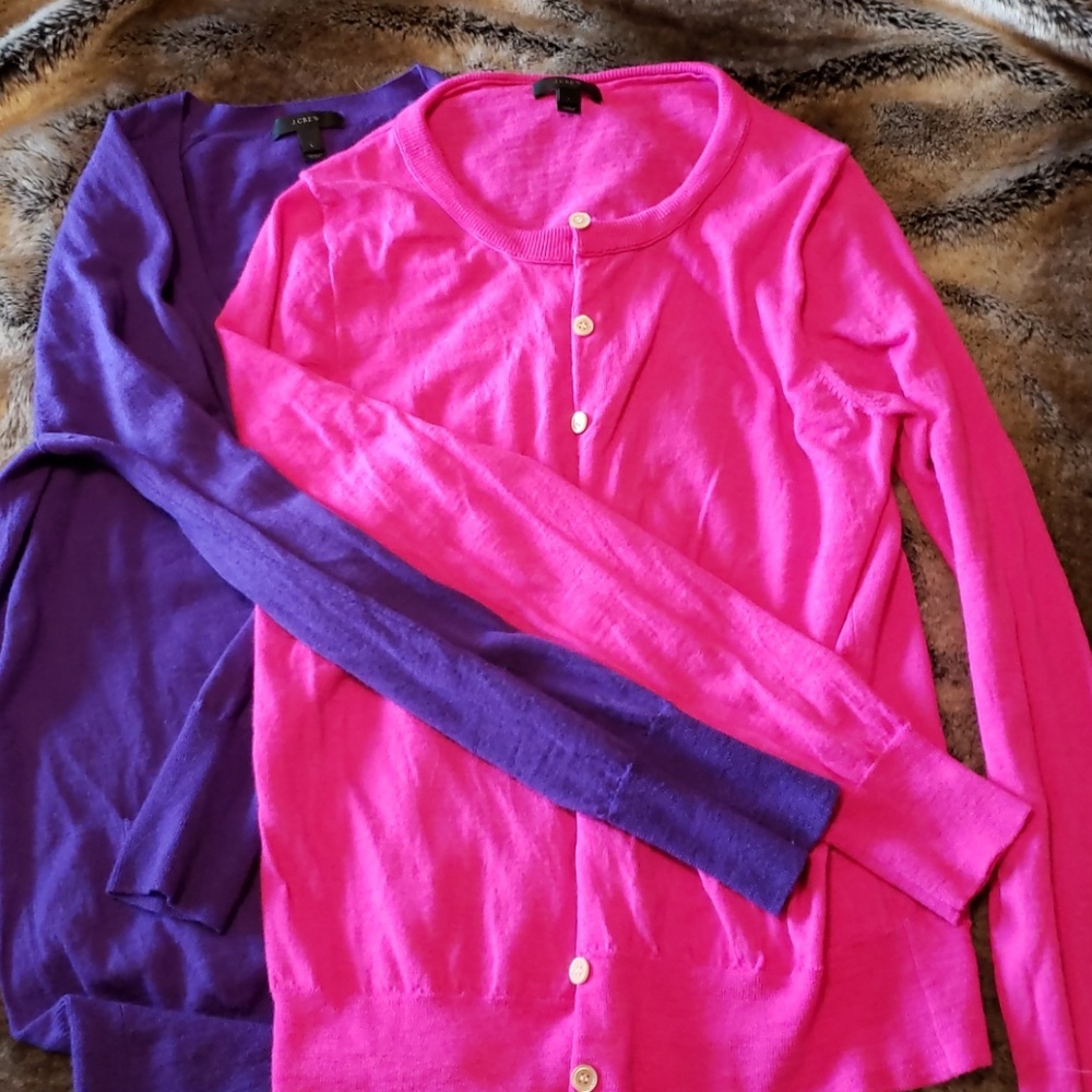 Lot of 2 JCREW merino wool sweaters